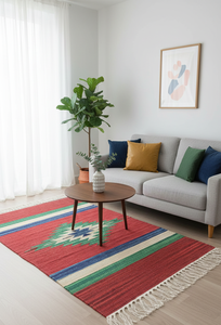 Alfombra de Felpa de Algodón Tejido al por Mayor, Reversible, Lavable a Máquina, Diseño Moderno, Rectangular, para Hogar, Camping, Viajes, Ejercicio - Product Image 2