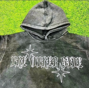 Pull-over surdimensionné pour hommes personnalisé délavé à l'acide Sweat à capuche lourd avec logo imprimé Streetwear Sweats à capuche pour hommes délavés à l'acide - Product Image 4