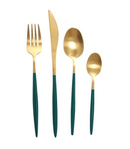 Hotels Dinnerware <b>Thin</b> Cutlery Set Stainless Steel Food Grade Modern Luxury Copper Tone Finished Best Quality Wedding Customized - Product Image 5