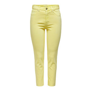 Pantalon en denim stretch jaune pour femmes élégant et décontracté pour dames dernier ami de la mode Skinny Zipper Fly Jeans - Product Image 2