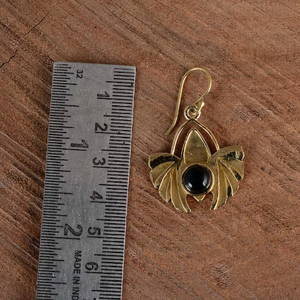 Latest New Design Boho <b>Wing</b> Drop <b>Earrings</b> Tribal Brass Jewelry Women 18k Gold Plated Gemstone Dangle <b>Earrings</b> Wholesale/OEM/ODM - Product Image 4
