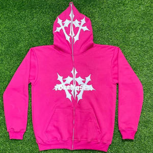 เสื้อฮู้ดดี้ปักโลโก้ตามสั่งสำหรับฤดูหนาว ผลิตแบบ ODM คุณภาพสูง เนื้อผ้าหนา 100% ผ้าฝ้าย เสื้อพูลโอเวอร์ผู้ชายทรงโอเวอร์ไซส์ พิมพ์ลายนูน 3 มิติ - Product Image 3