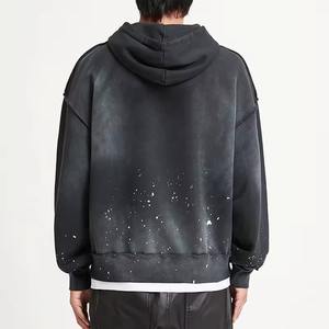 Sweats à capuche personnalisés pour hommes Sweats à capuche pour hommes avec lavage à l'acide vintage - Product Image 6