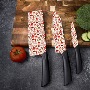 Juego de Cuchillos de Chef, 5 Piezas, Cuchillo de Cerámica con Mango de Plástico para Restaurante, Cocina Comercial, Venta Caliente, Entrega Rápida, Dropshipping - Product Image 1