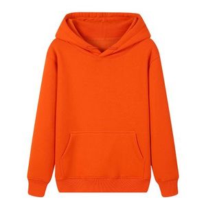 Men's Regular Fit Basic Cotton Fleece Zipper-Up Hoodie Kangaroo Pocket Embossed Puff <b>Elevate</b> Casual Style Embroidered Winter - Product Image 2