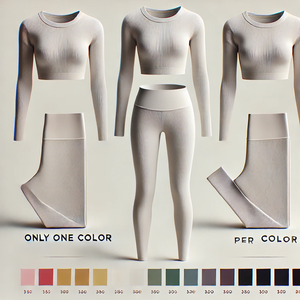 Ensemble de yoga trois pièces de haute qualité pour femmes vêtements de fitness à séchage rapide Leggings croisés à manches longues taille plus taille-XL pour - Product Image 3