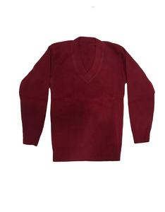 Pulls en tricot décontractés pour femmes à col en V pour l'hiver, longueur régulière, fin, calibre 7 GG, 100% coton/acrylique - Product Image 5