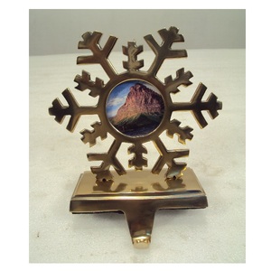 Black Star Metal <b>Stocking</b> <b>Holder</b> For Christmas Table Top Decorative - Product Image 4