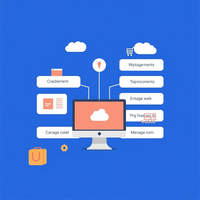 Sitio Web de comercio electrónico de varios proveedores Servicios de desarrollo del mercado Tienda Web en línea para vender productos Optimizado para SEO y visibilidad