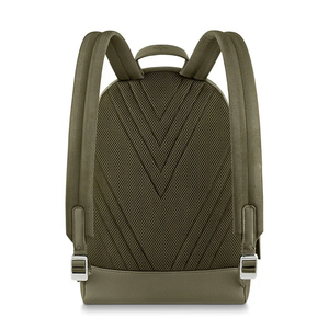 Minimalist Olive Green Softback <b>Laptop</b> <b>Backpack</b> with Zipper Closure and Water Resistance Feature for Unisex Use - Product Image 6