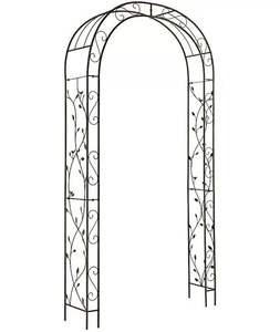 Gran oferta, jardín al aire libre, césped, patio trasero, decoración de boda, arcos de flores de hierro forjado, cartón de aluminio para fiesta de boda - Product Image 5