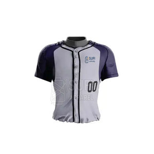 Ensemble de maillot et pantalon de baseball de haute qualité avec logo personnalisé pour les joueurs adultes en polyester respirant - Product Image 4