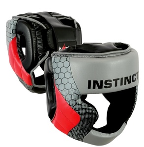 2025 protector de cabeza de cara completa personalizado de alta calidad equipo de entrenamiento de MMA y boxeo de cuero ajustable para artes marciales - Product Image 1