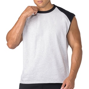 Camiseta Deportiva Personalizada con Diseño de Panel, Ropa Deportiva para Hombre, 100% Algodón, Camiseta de Yoga sin Mangas, Ropa Deportiva Lisa para Verano - Product Image 1