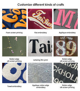 Sudadera Corta Holgada de Estilo Urbano, Personalizada, Vintage, Lavada al Ácido, Bordada, de Invierno, 100% Poliéster Ecológico - Product Image 6