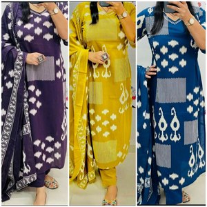 Summer Special Dhamaka Designer Collection Women's Pure Fine Cotton Fabric Mirror Work Salwar Kameez Reversible Modern Party - Product Image 6