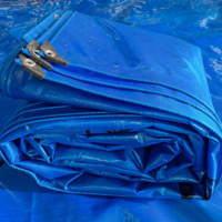 Meilleur prix sur Taille Personnalisée Bleu PE Bâche Maille Tissu Imperméable Œillet-Équipé pour une Utilisation Extérieure Polyvalente Style Uni
