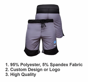 Vente en gros de shorts d'entraînement de MMA et de boxe écologiques Équipement de combat imprimé à motif solide Conception de grappling BJJ personnalisée OEM sportif - Product Image 4