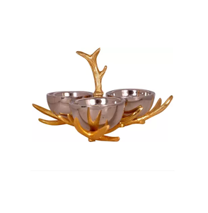 ชามอลูมิเนียมตกแต่งอย่างมีสไตล์สำหรับตกแต่งโต๊ะงานแต่งงานผลไม้ของหวานผลไม้แห้งผลไม้เสิร์ฟในบ้านห้องครัวโต๊ะรับประทานอาหาร - Product Image 2