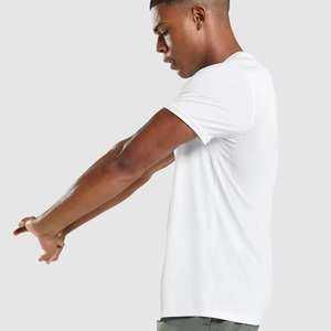 Nouveau coton biologique de couleur unie à manches courtes surdimensionné de qualité supérieure 100% coton Logo personnalisé uni vierge pour hommes - Product Image 5