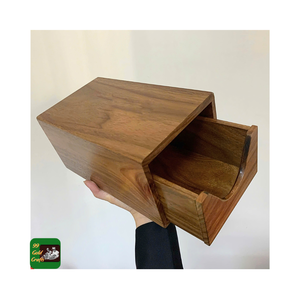 Boîtes à vin en bois avec couvercle coulissant plateau supérieur boîte-cadeau de stockage de bouteille de vin en bois unique gravure au Laser personnalisée prix bon marché - Product Image 5