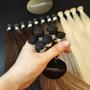 Venta al por mayor 2025 Extensiones de Cabello de Trama de PU de Calidad Premium 100% Virgen Cutícula Completa Incluyen Jerry Curl Hecho en Vietnam - Product Image 1
