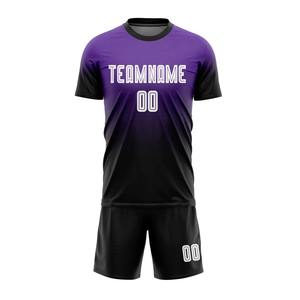 Conjunto de camiseta de fútbol de poliéster 100% hecho a medida con pantalones cortos transpirables, ropa deportiva de alta calidad a la venta - Product Image 6
