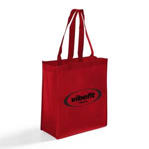 <b>Medium</b> Reusable Grocery Tote <b>Bags</b> with Long Handles Customizable Logo Heat Transfer Printing Washable and for Advertising - Product Image 4