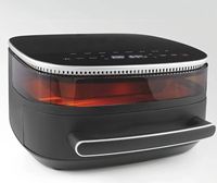 Friteuse à air à écran tactile 5.1-6.0L avec corps en plastique, double panier en acier inoxydable et minuterie manuelle, en vente pour l'Europe