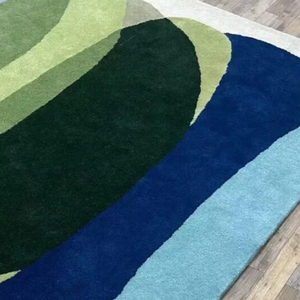 Personnalisable Moderne 100% Laine Tapis Tuftés À La Main Motif Abstrait Dernier Style Avec Tailles Disponibles - Product Image 1