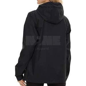 Chaqueta Cortavientos de Invierno Transpirable de Alta Calidad para Mujer, con Logotipo Personalizado Impreso, Diseño Sólido, Cuello Mao, Manga Larga, Tejida - Product Image 5