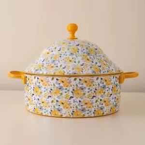 หม้อไม้ใส่อาหารพร้อมฝาโลหะสีเงินแบบทุบทำให้อุ่นอาหารมีลักษณะอาหรับสำหรับงานเลี้ยงในโรงแรมงานแต่งงานหม้อร้อน - Product Image 2