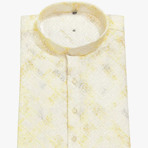 Venta caliente elegante Jacquard Kurta para hombres Ropa festiva y de boda Traje étnico tradicional Tapeta con botones Exportación-Calidad - Product Image 1