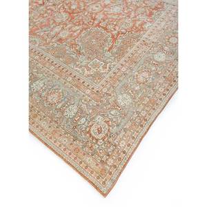 Alfombras de Lana Anudadas a Mano Aalam, Diseño Abstracto de Medallón Rojo Naranja, Patrones Rectangulares para el Hogar, 9x12-Pae-936, para Entrada, Sala de Estar, Pasillo - Product Image 2