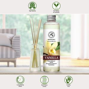 Aromatika Vanilla Aroma <b>Diffuser</b> Refill Liquid 200ml Long Lasting <b>Room</b> Fragrance Reed <b>Diffuser</b> Oil Air Freshener - Product Image 6