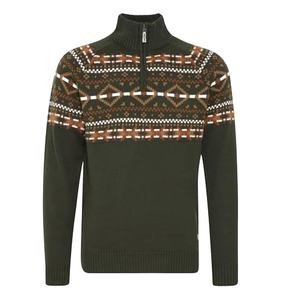 Custom <b>Men's</b> 1/4 Zip Closure Long Sleeve Classic Polyester/Cotton Twill Breathable Pullover Sweater Autumn Warm Knitwear - Product Image 6