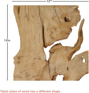 Artisanal En Bois Naturel Mur Art Rustique Sans Cadre Décor pour Moderne Salon Chambre Cuisine Bureau Unique Accent Home Design - Product Image 5