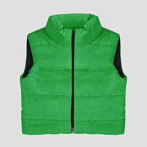 Gilet matelassé pour femme sur mesure, veste courte sans manches d'hiver - Product Image 4