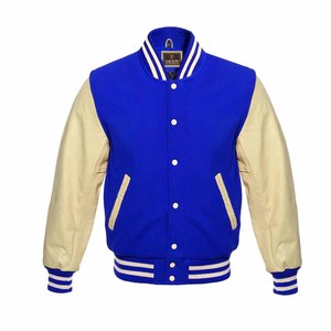 Ropa de collage para hombre con nombre y logotipo, chaqueta universitaria con letras, productos textiles personalizados, chaqueta universitaria de manga de cuero y cuerpo de lana - Product Image 6