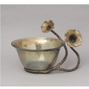 Cuencos de diseño único ecológicos Cuencos de chocolate de 3 secciones Cuencos de servicio de chocolate de aluminio pulido para restaurantes - Product Image 5