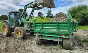 Remolque Agrícola Hidráulico de 2T -10T de la Mejor Calidad al por Mayor, Remolque de Carga para Tractor con Volquete de un Solo Eje, Económico - Product Image 2