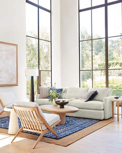 Modern Luxury Fabric Cushion Teak Wood Frame Living Room <b>Lounge</b> <b>Chair</b> iron - Product Image 2