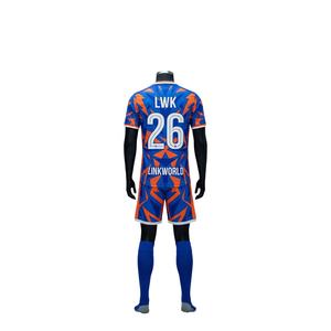 เสื้อยืดฟุตบอลสำหรับผู้ใหญ่แบบสั่งทำพิเศษ พิมพ์ลายแบบซับลิเมชั่น ระบายอากาศได้ดี เหมาะสำหรับการฝึกซ้อมในฤดูร้อน ชุดฟุตบอลสโมสร - Product Image 3