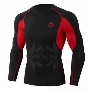 Ropa de fitness para gimnasio, recién llegado, transpirable, protector contra sarpullidos, Spandex/tela de poliéster, manga completa, diseño personalizado, alta calidad - Product Image 1