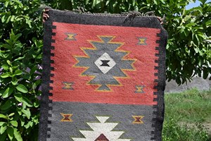 Tissé à la main laine Jute Kilim Dhurrie tapis motif géométrique couleur personnalisée lavable pile moyenne toutes saisons tapis de taille personnalisée - Product Image 2