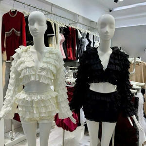 Conjunto de embalaje personalizado para mujer, conjunto superior, tejido ODM Natural, informal, lavable, 2 piezas, Mar largo, sin cuello, precio de fábrica, Vietnam - Product Image 6