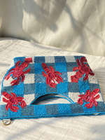 Tas Tote Kasual Nasional Berhias Manik-Manik Kepiting Buatan Tangan India Penuh untuk Wanita, Mewah, Pesta Malam, Fashion Modern, Alami, Kapasitas Besar