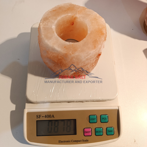 เชิงเทียนเกลือหิมาลายันทำด้วยมือเป็นมิตรต่อสิ่งแวดล้อมรูปทรงธรรมชาติแกะสลักในสไตล์ฮวงจุ้ย - Product Image 5