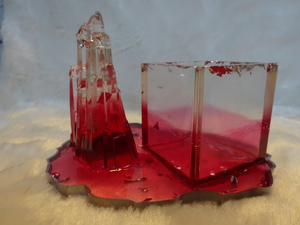 Porte-stylos en résine époxy personnalisé en gros, organisateur de bureau pour stylos, crayons, accessoires de bureau, finition lisse et brillante, design moderne - Product Image 5