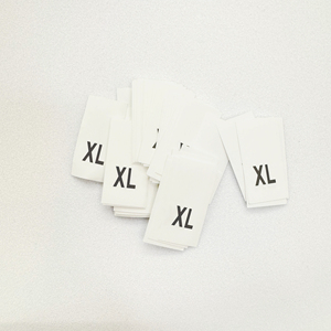 Pegatinas adhesivas impermeables personalizadas para ropa, etiquetas redondas fáciles de despegar de XS a XXXL para etiquetado de ropa - Product Image 3